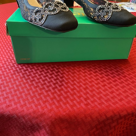 J.Renee Black and Silver Heels - Picture 3 of 6